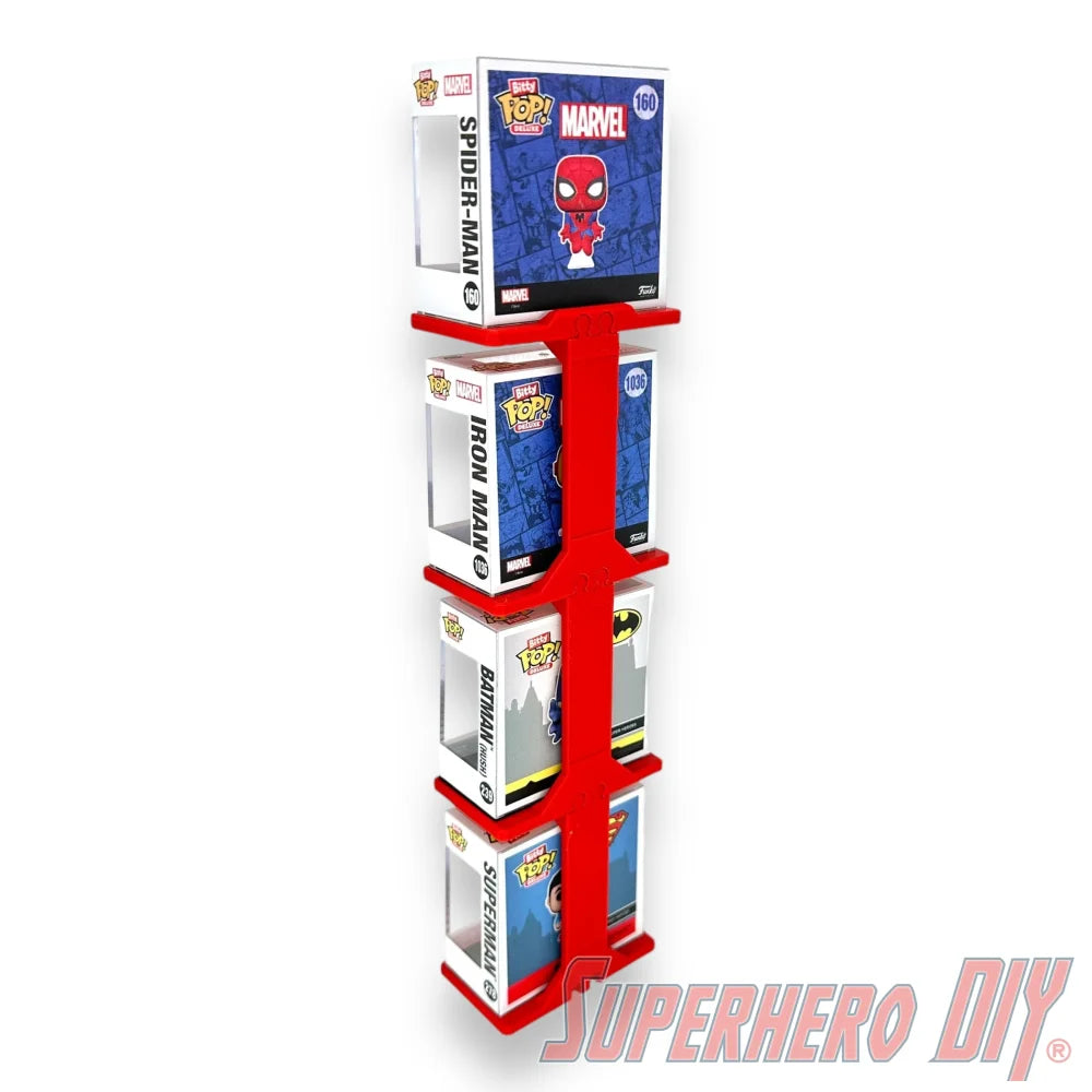 STACKABLE Floating Shelf for Bitty Pop DELUXE - Superhero DIY