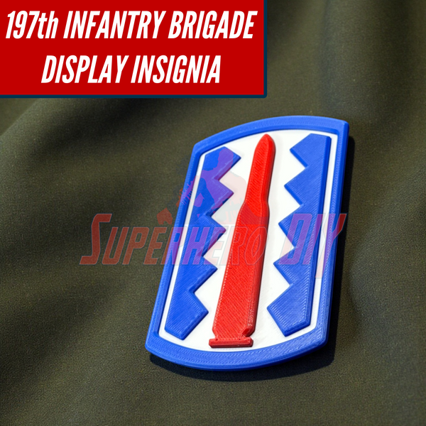 197th Infantry Brigade Display Insignia | Multiple sizes - Superhero DIY