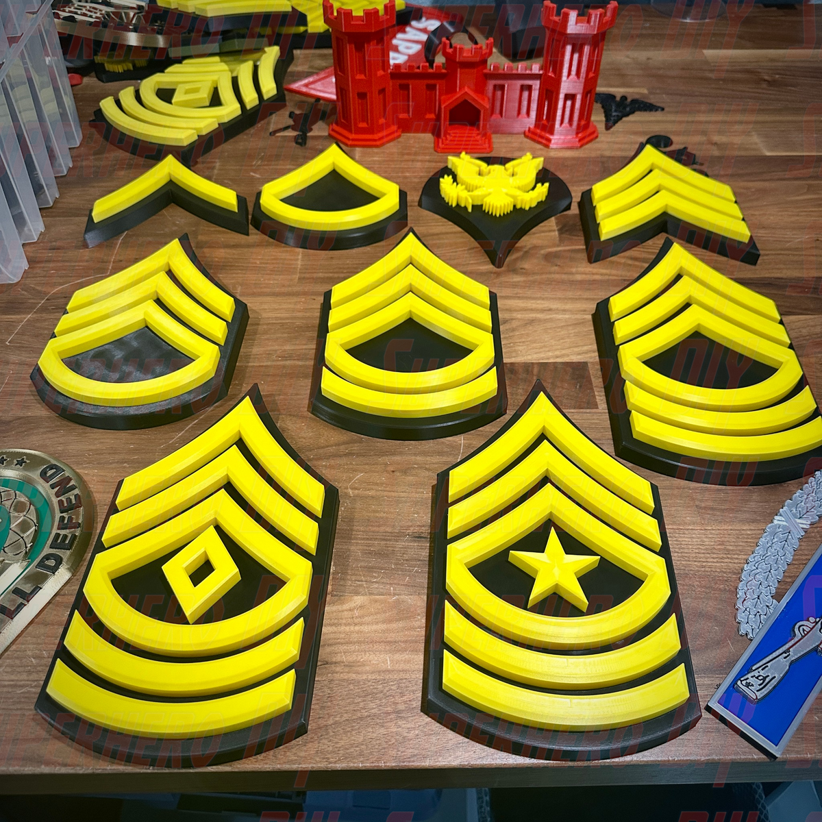 Army Enlisted Rank Insignia | Multiple sizes available