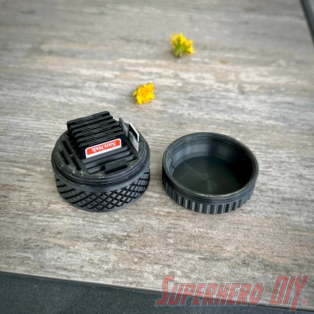 Tire Tread SD Card Storage Case – Rugged Protection for Your Memory Cards