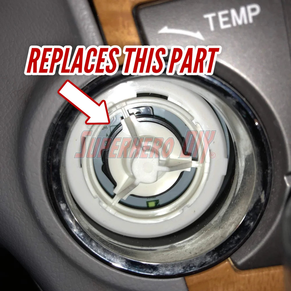 How to install temperature knob mount in Toyota Highlander dash