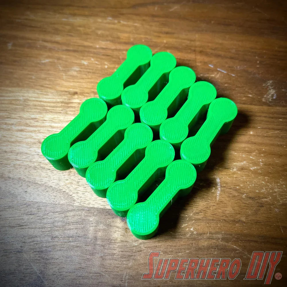 Train Track Connector Piece compatible with Brio or Thomas Wooden Train Track | 3D-printed enhancement for Wooden Train Set - Superhero DIY