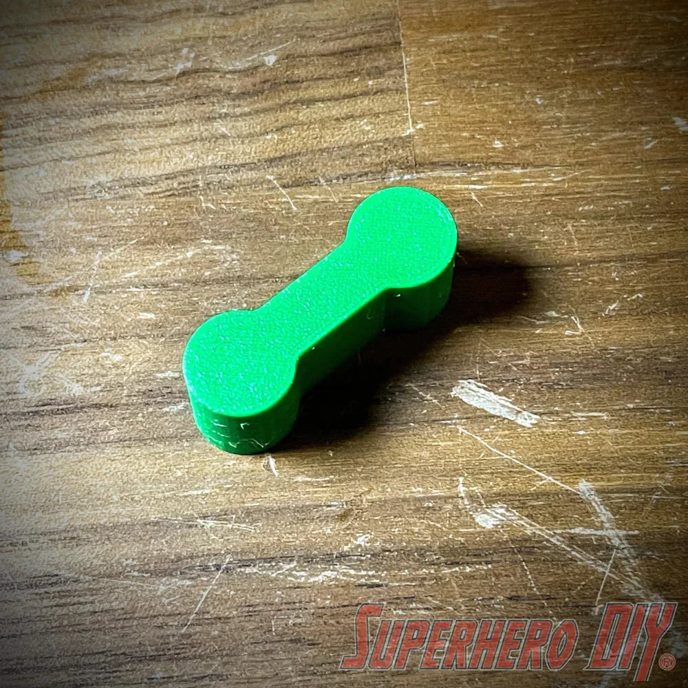 Train Track Connector Piece compatible with Brio or Thomas Wooden Train Track | 3D-printed enhancement for Wooden Train Set - Superhero DIY