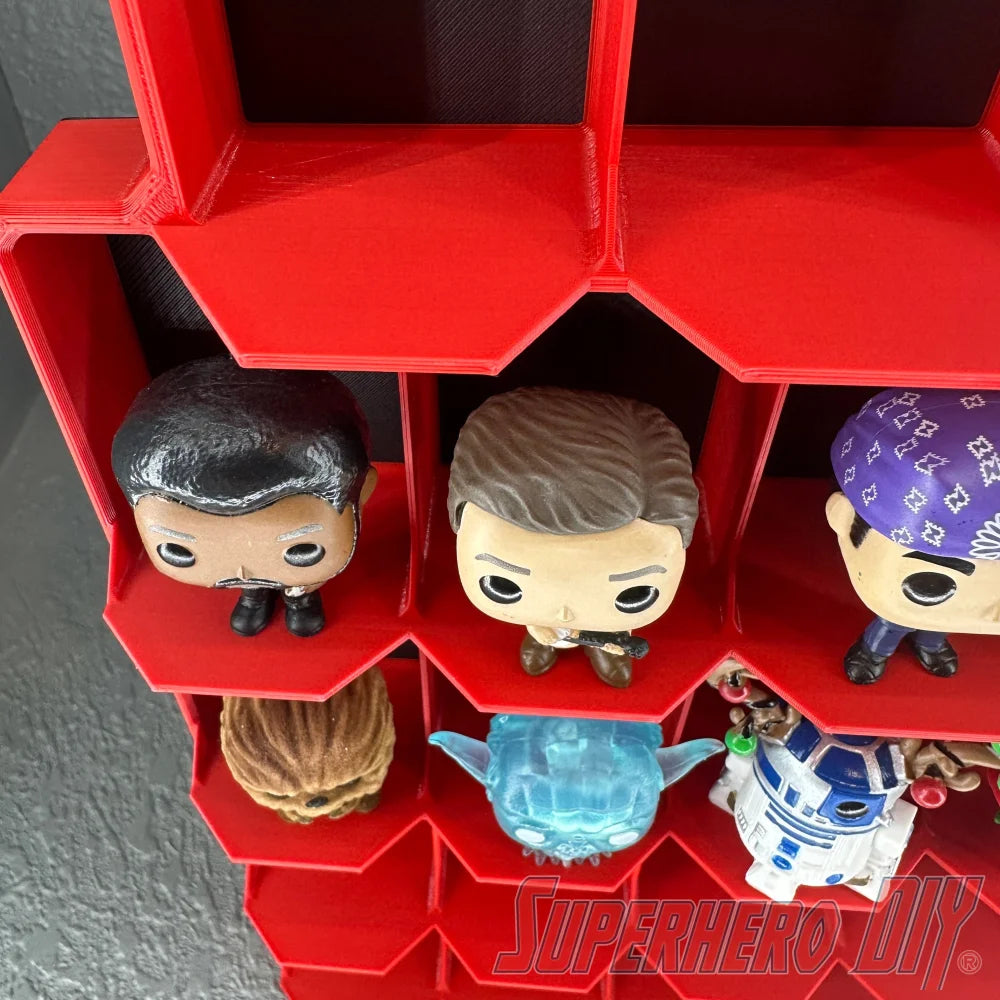 Upright Wall Display for Funko Advent Calendar - Display up to 24 Pocket Pops or Doorables! - Superhero DIY