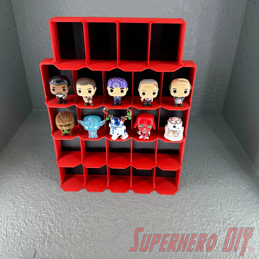 Upright Wall Display for Funko Advent Calendar - Display up to 24 Pocket Pops or Doorables! - Superhero DIY