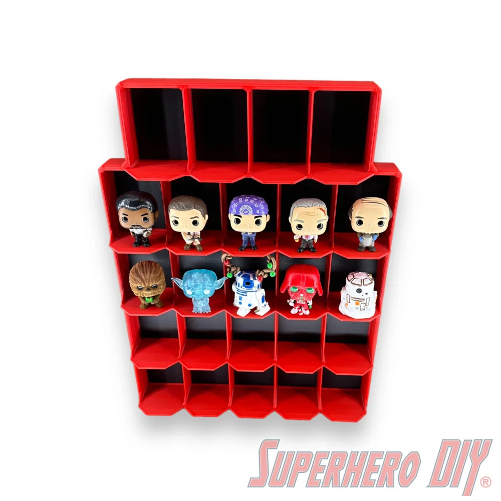 Upright Wall Display for Funko Advent Calendar - Display up to 24 Pocket Pops or Doorables! - Superhero DIY