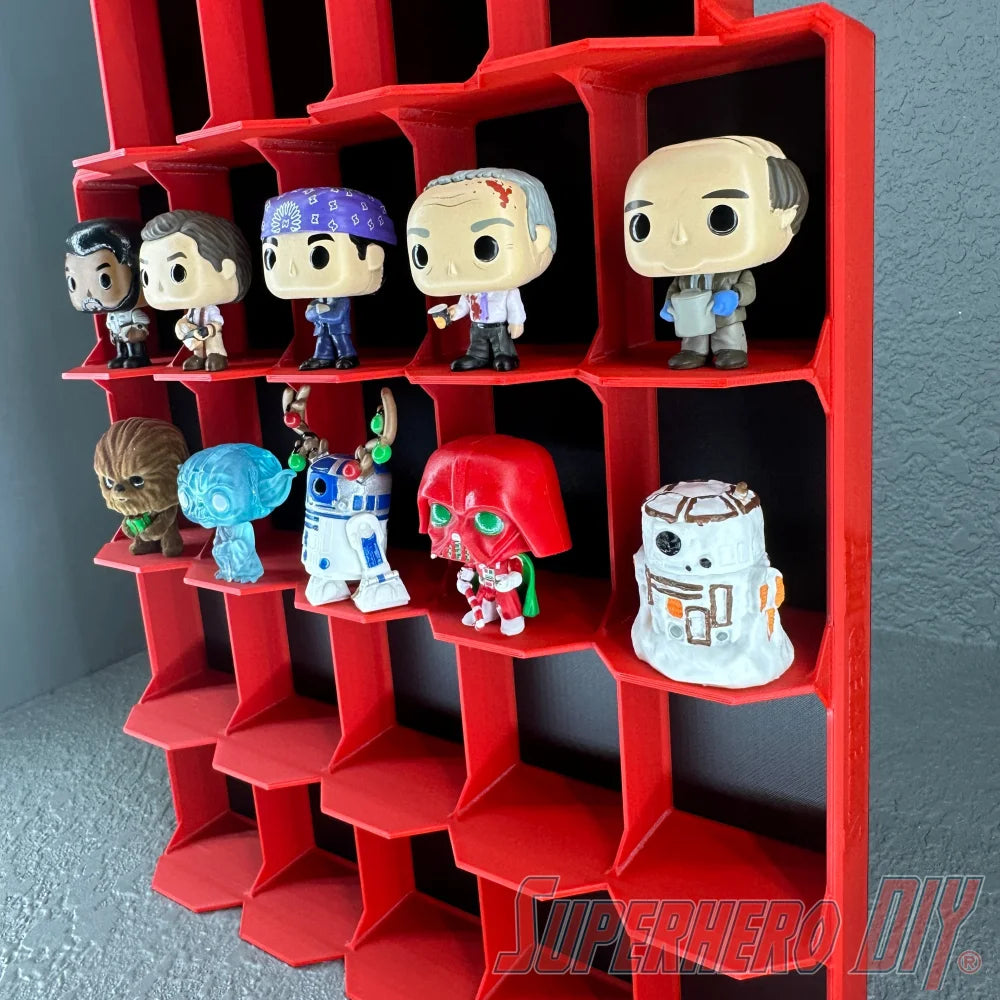 Upright Wall Display for Funko Advent Calendar - Display up to 24 Pocket Pops or Doorables! - Superhero DIY