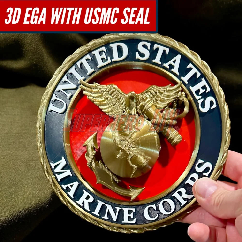 USMC Seal with EGA | Multiple sizes | US Marine Corps Eagle Globe & Anchor Military