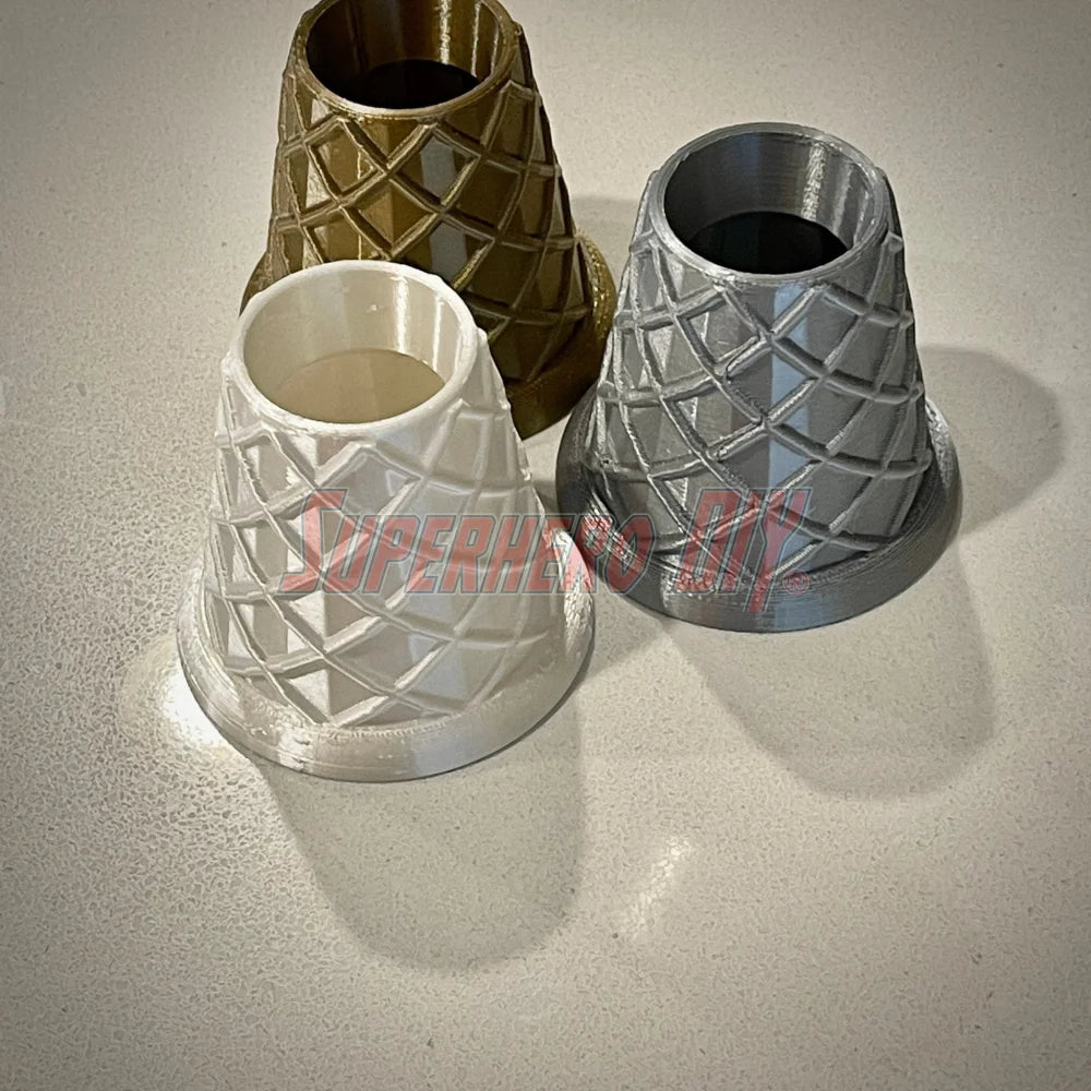 Waffle Cone Stands! Ice Cream Cone Holder Stands shaped like Waffle Cones! Perfect decor for ice cream scooping or ice cream party - Superhero DIY