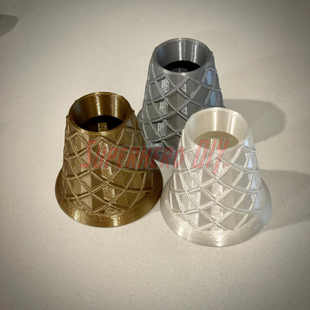 Waffle Cone Stands! Ice Cream Cone Holder Stands shaped like Waffle Cones! Perfect decor for ice cream scooping or ice cream party - Superhero DIY