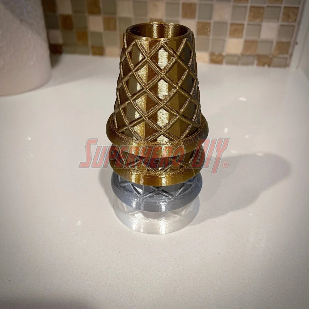 Waffle Cone Stands! Ice Cream Cone Holder Stands shaped like Waffle Cones! Perfect decor for ice cream scooping or ice cream party - Superhero DIY