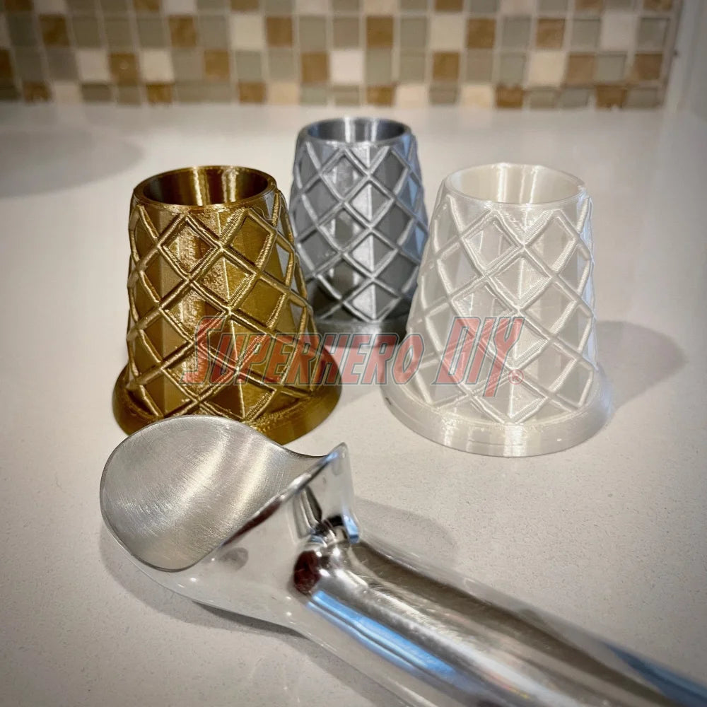 Waffle Cone Stands! Ice Cream Cone Holder Stands shaped like Waffle Cones! Perfect decor for ice cream scooping or ice cream party - Superhero DIY