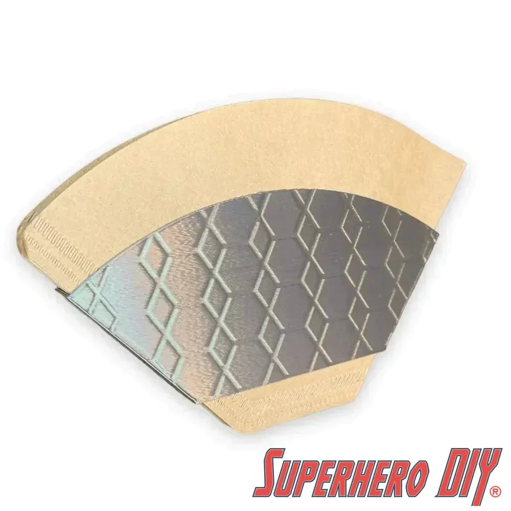 Wall Mount Filter Holder for Pour Over Coffee Filters | Inside Shelf Filter Storage for Paper Coffee Filters | Command strip included - Superhero DIY