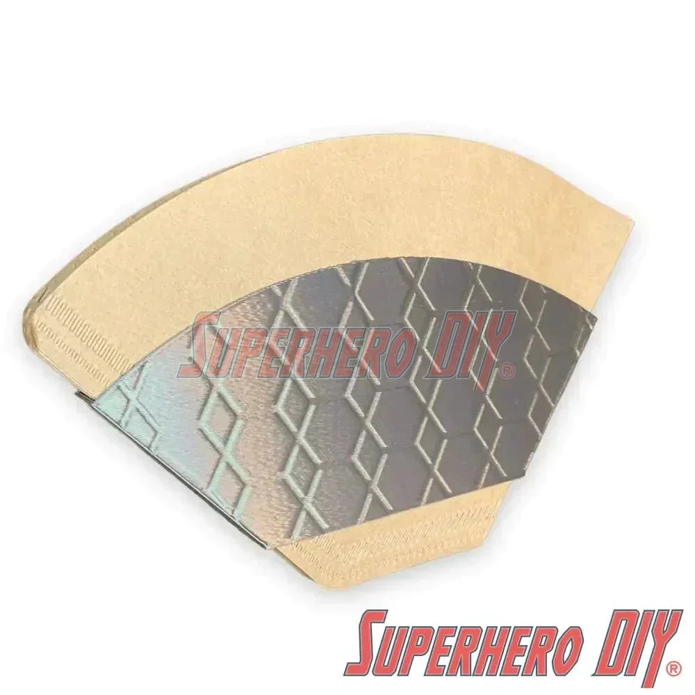 Wall Mount Filter Holder for Pour Over Coffee Filters | Inside Shelf Filter Storage for Paper Coffee Filters | Command strip included - Superhero DIY