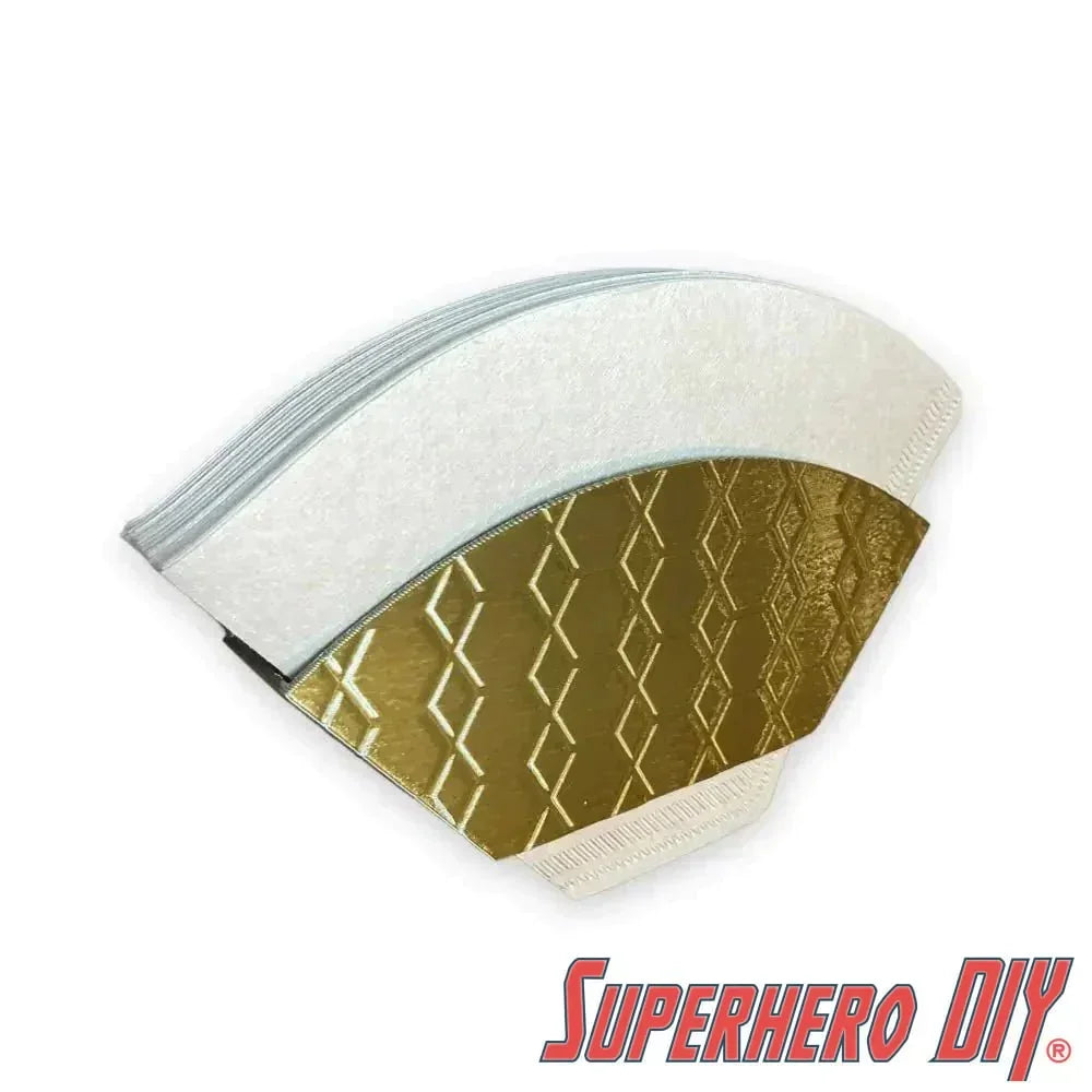 Wall Mount Filter Holder for Pour Over Coffee Filters | Inside Shelf Filter Storage for Paper Coffee Filters | Command strip included - Superhero DIY
