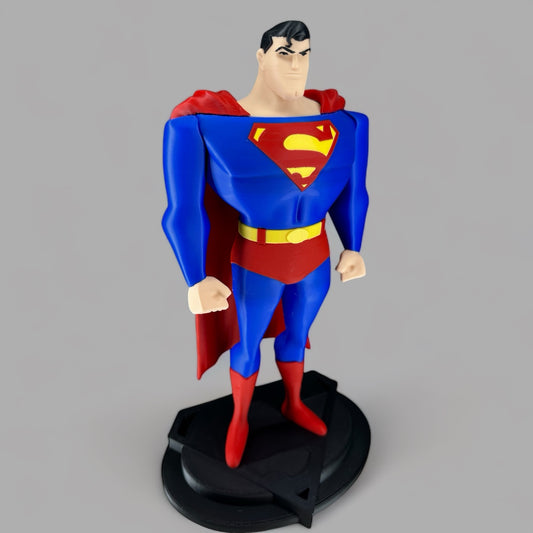 3D-printed SUPERMAN from Justice League Animated Series