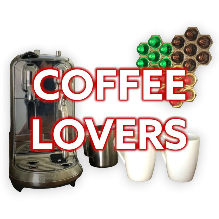 Amazing 3D-printed coffee organization solutions with coffee makers, mugs, and Nespresso capsule holder for Coffee Lovers.