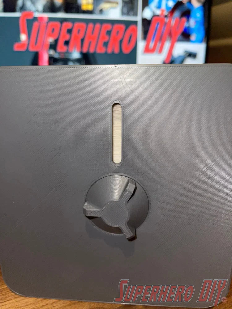 1” Label Dispenser with removable cover | 3D-printed sticker label holder - Superhero DIY