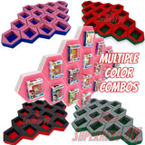 16-CELL Diamond Honeycomb Wall Display for Bitty Pops | Organize Bitty Pops for easy display! - Superhero DIY