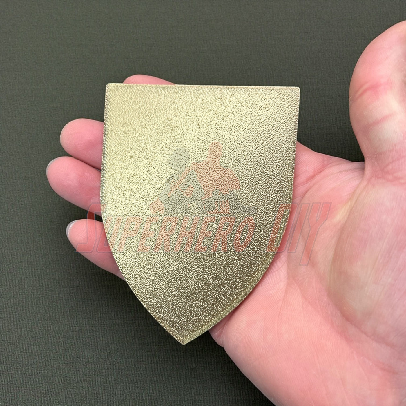 18th Military Police Brigade Display Insignia dimensional wall piece shown in hand