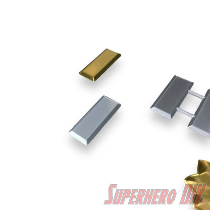 1st Lieutenant Rank | LT Junior Grade US Military Officer Rank Insignia | Authentic rank - multiple sizes! - Superhero DIY