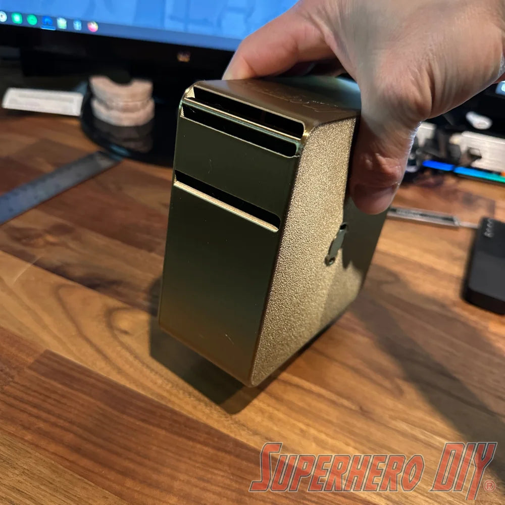 2” Label Dispenser with removable cover | 3D-printed sticker label holder - Superhero DIY