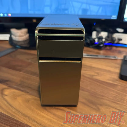 2” Label Dispenser with removable cover | 3D-printed sticker label holder - Superhero DIY