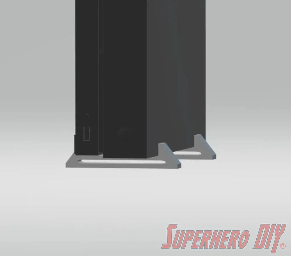 2-PACK Vertical Stand for XBox One X | Keep your XBOX One X upright and save space with this vertical stand | Feet for XBOX - Superhero DIY