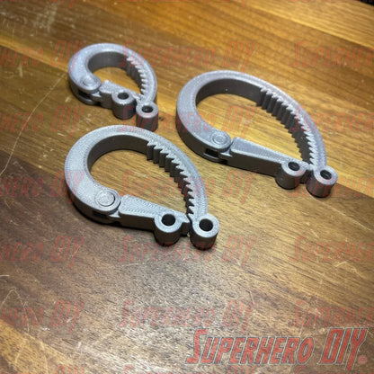 3-PACK Cable Ratchets | SUPER COOL 3D-printed Ratchet Cable Clamp Organizers! Get your cords in order with these ratchet-style cord wraps - Superhero DIY