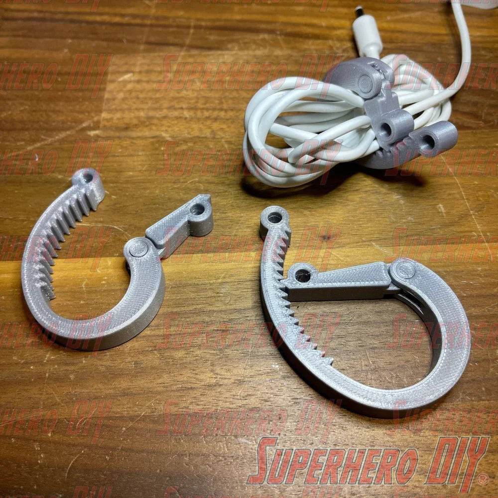 3-PACK Cable Ratchets | SUPER COOL 3D-printed Ratchet Cable Clamp Organizers! Get your cords in order with these ratchet-style cord wraps - Superhero DIY