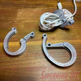 3-PACK Cable Ratchets | SUPER COOL 3D-printed Ratchet Cable Clamp Organizers! Get your cords in order with these ratchet-style cord wraps - Superhero DIY