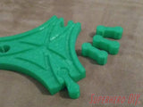 3-WAY Triangle Junction Track piece compatible with Brio or Thomas Wooden Train Track | Y Junction | 3D-printed for Wooden Train Set - Superhero DIY