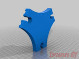 3-WAY Triangle Junction Track piece compatible with Brio or Thomas Wooden Train Track | Y Junction | 3D-printed for Wooden Train Set - Superhero DIY