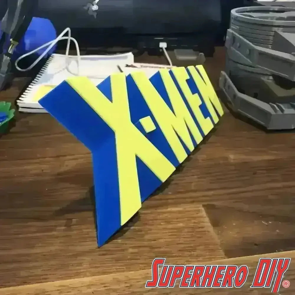 3D-PRINTABLE Classic X-Men Comic Logo | Free-standing 3D X-MEN logo DIGITAL STL FILE - Superhero DIY