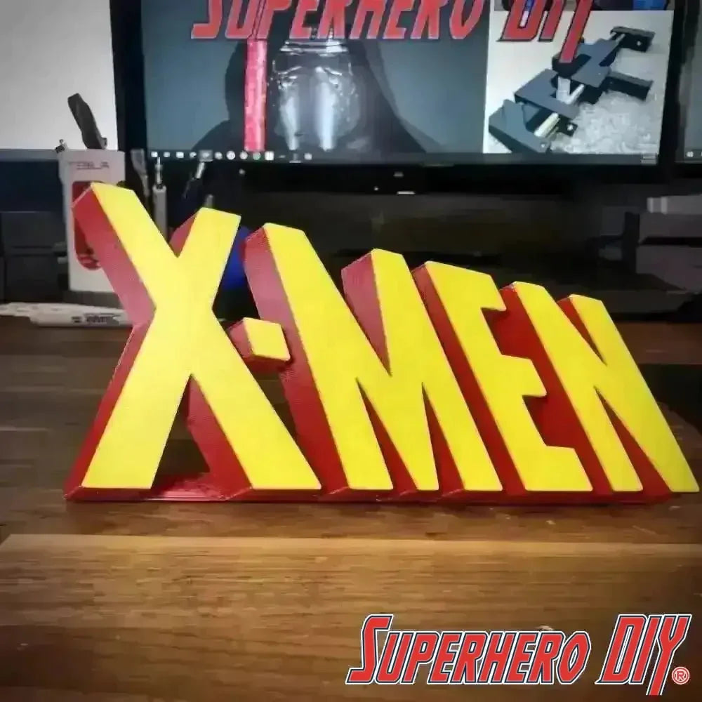 3D-PRINTABLE Classic X-Men Comic Logo | Free-standing 3D X-MEN logo DIGITAL STL FILE - Superhero DIY