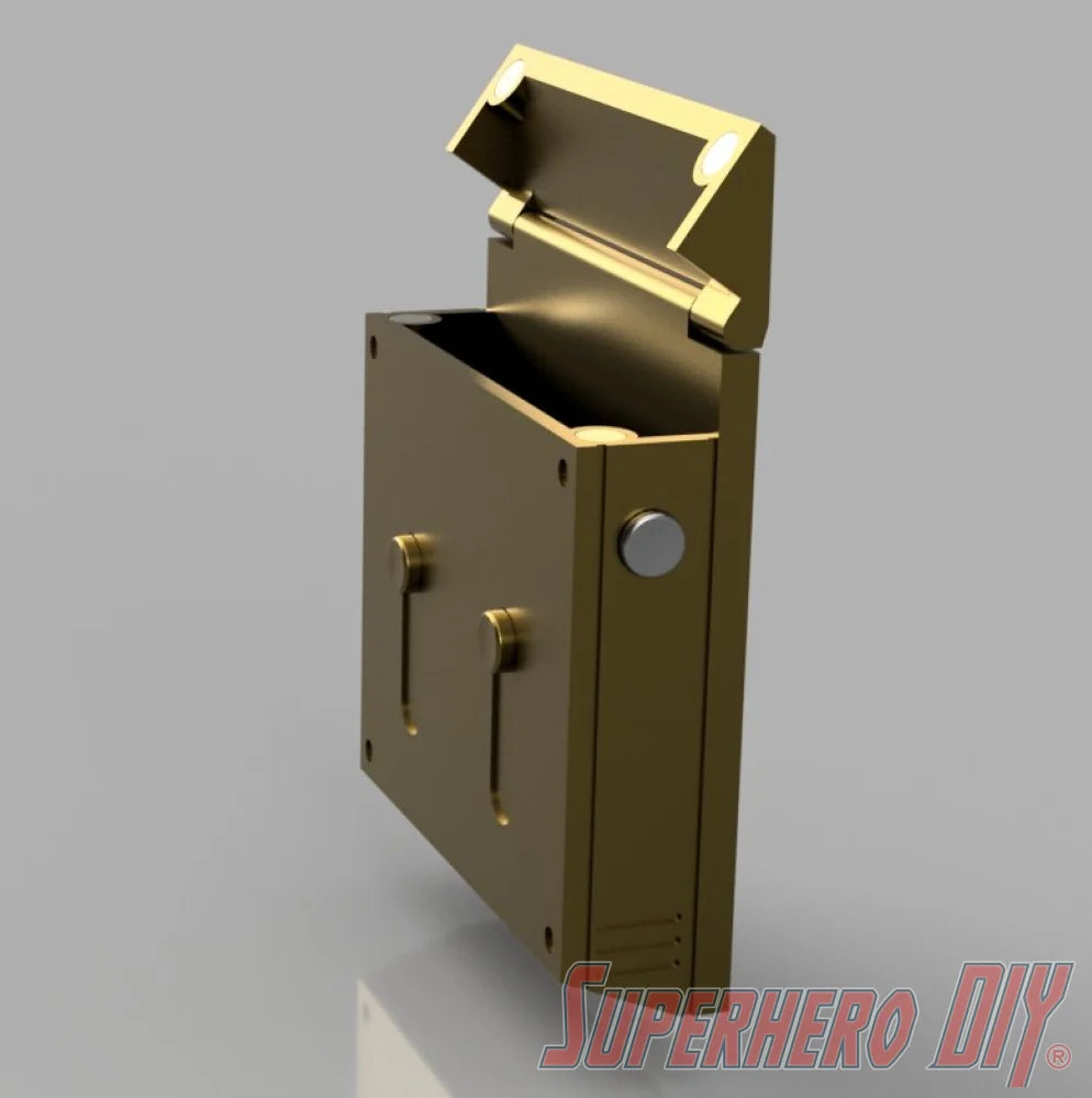 3D PRINTABLE DIGITAL STL FILE | Batman TDK Utility Belt Pouch | Functional Open/Close Lid - Superhero DIY