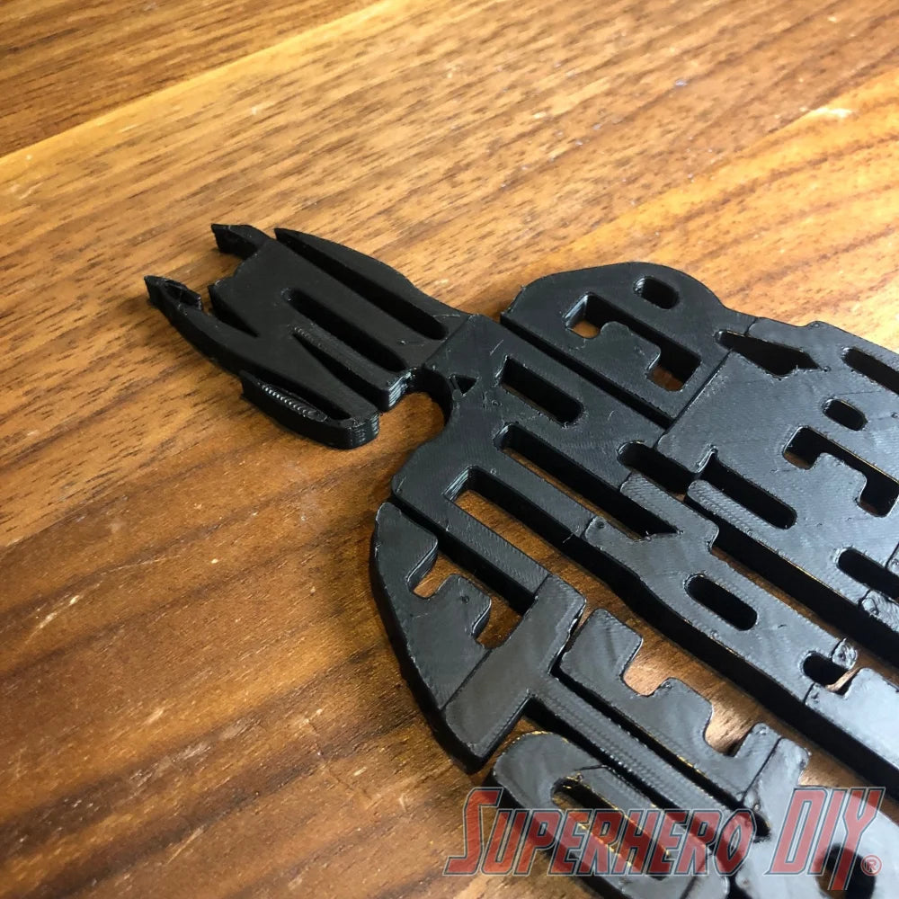 3D-PRINTABLE Die a Hero or Become the Villain 3D Silhouette DIGITAL STL FILE - Superhero DIY