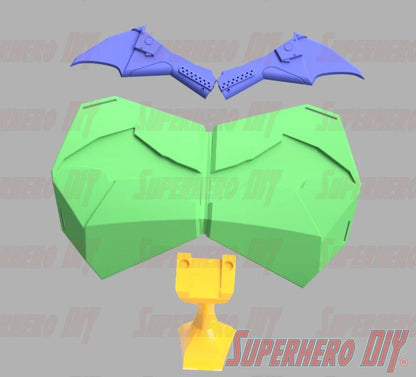 3D PRINTABLE Digital STL File | The Batman 2022 Chest Armor for Cosplay or Display | Magnetic Chest Logo for 2022 Batman costume - Superhero DIY