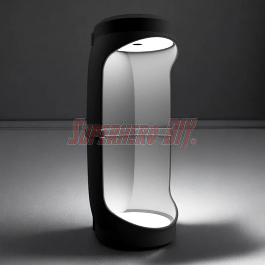 3D-printable Hero Pod STL file display stand, sleek high-tech design for enhancing figure collections.