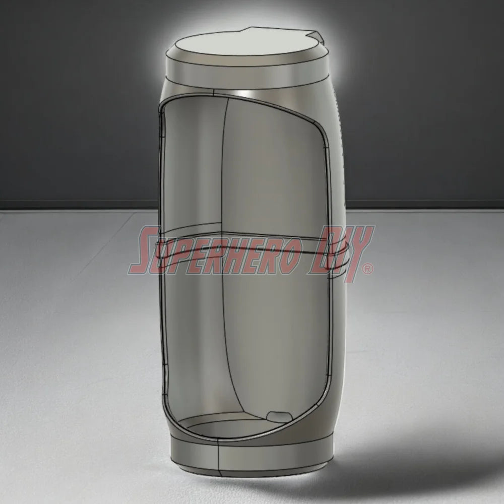 3D-printable Hero Pod wall-mounted action figure display with LED lighting support, designed for 6-inch collectibles like DC Multiverse or Marvel Legends