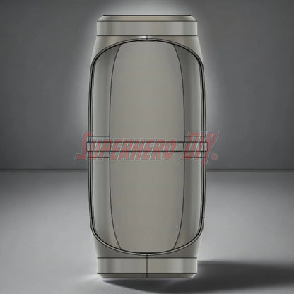 3D-printable Hero Pod wall-mounted action figure display with LED lighting support, designed for 6-inch collectibles like DC Multiverse or Marvel Legends