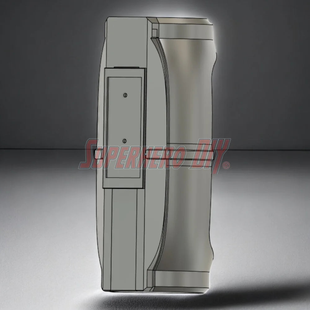 3D-printable Hero Pod wall-mounted action figure display with LED lighting support, designed for 6-inch collectibles like DC Multiverse or Marvel Legends