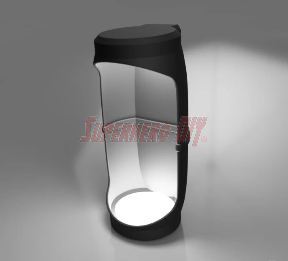 3D-printable Hero Pod wall-mounted action figure display with LED lighting support, designed for 6-inch collectibles like DC Multiverse or Marvel Legends