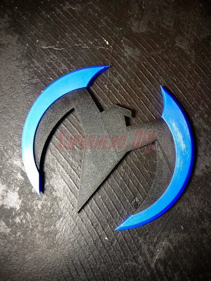 Night Bird Guy Wing Throwie Thing / Wingalingding / Bird logo - Superhero DIY