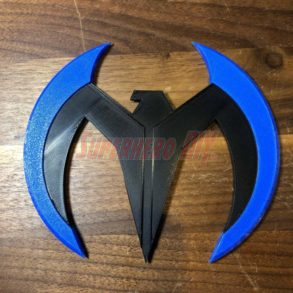 Night Bird Guy Wing Throwie Thing / Wingalingding / Bird logo - Superhero DIY