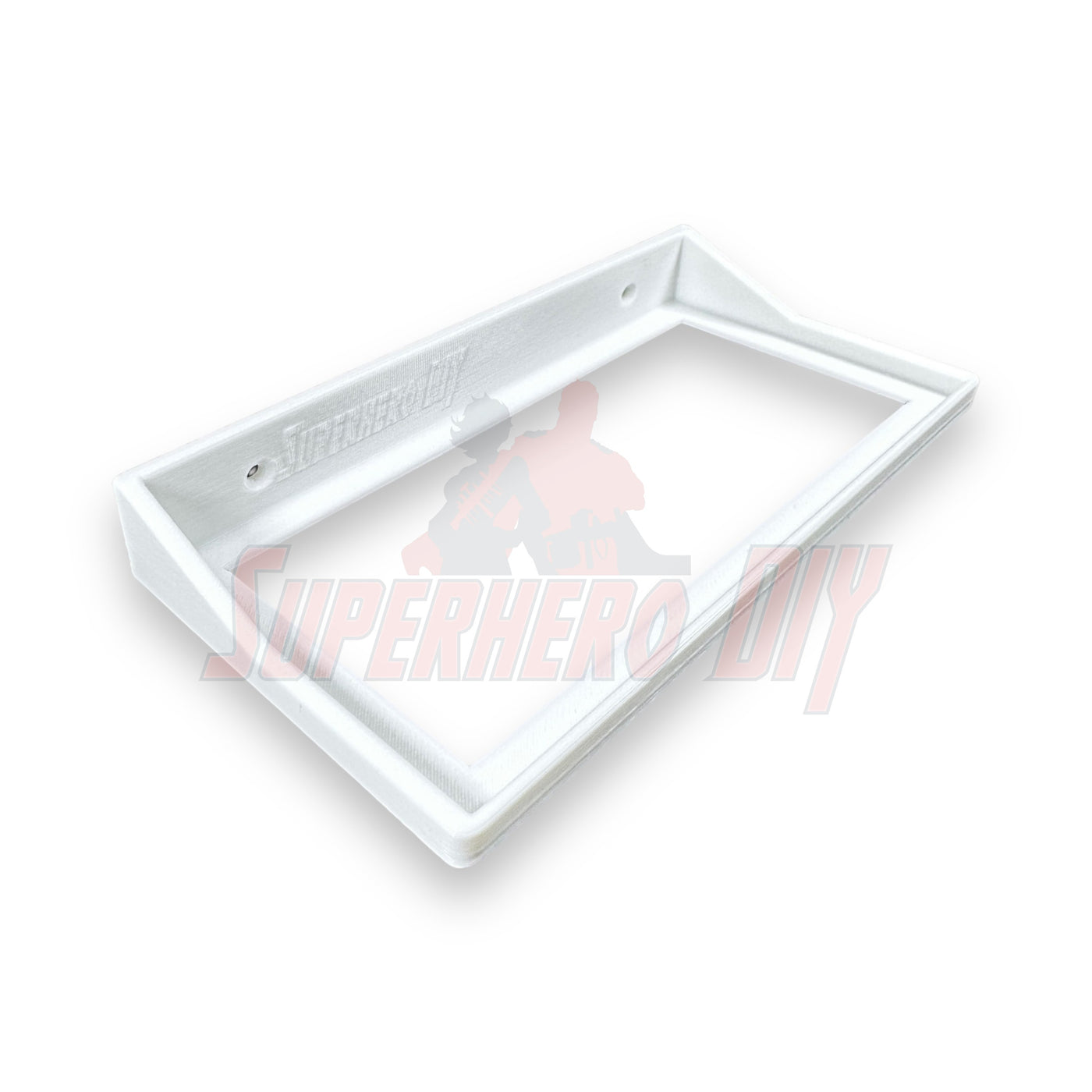 Floating shelf for Funko Pop 3-pack, white wall mount designed for 9" x 4.25" boxes.