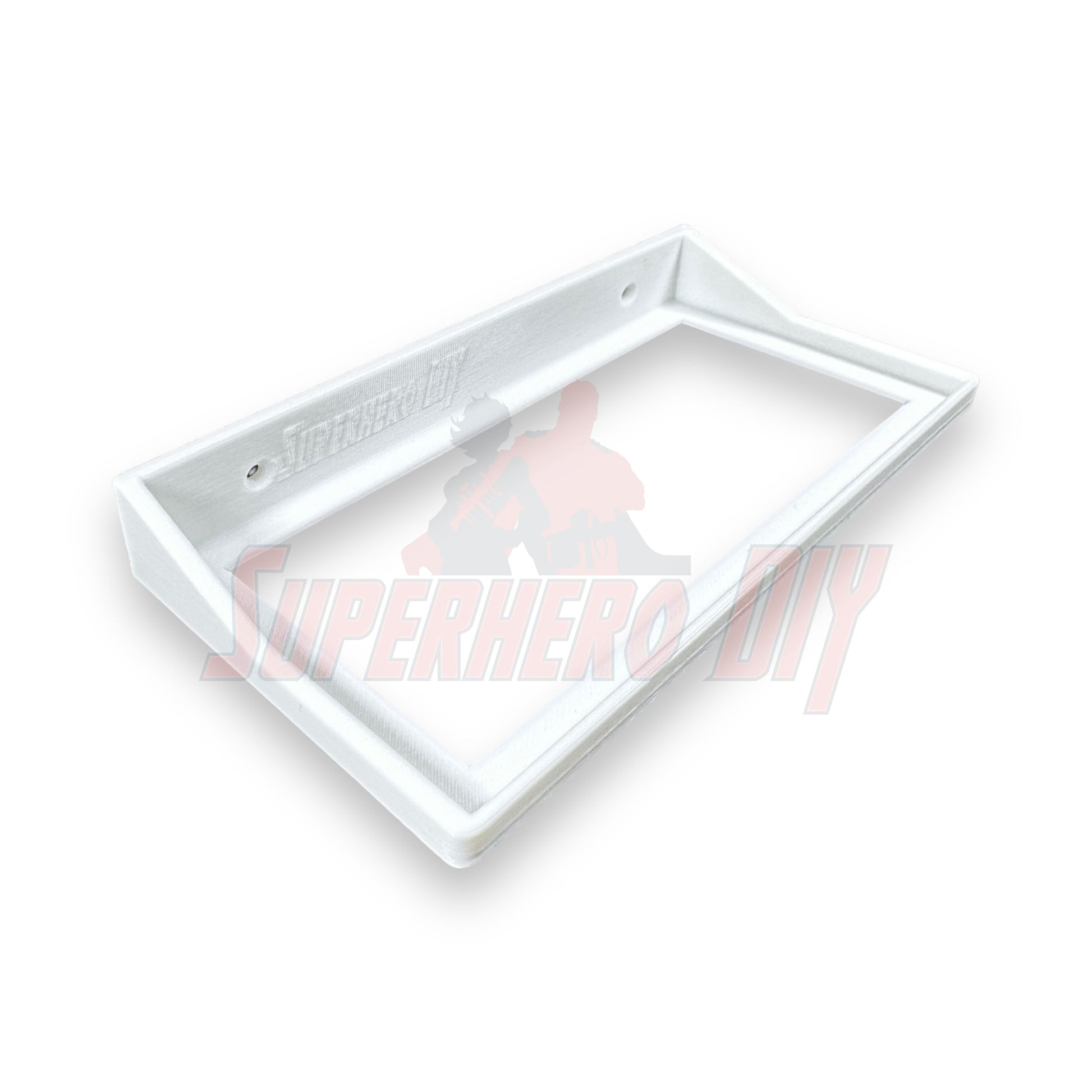 Floating shelf for Funko Pop 3-pack, white wall mount designed for 9" x 4.25" boxes.