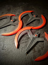 3D-printable Beyond Batarang STL file digital download showcasing futuristic night bat guy props for cosplay or display.