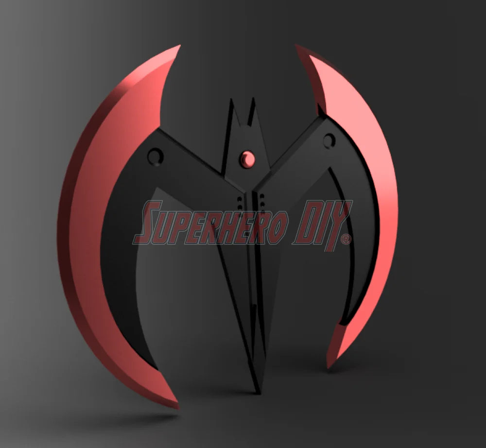 3D-printable Beyond Batarang STL file for digital download and 3D printing, designed for cosplay props and futuristic displays
