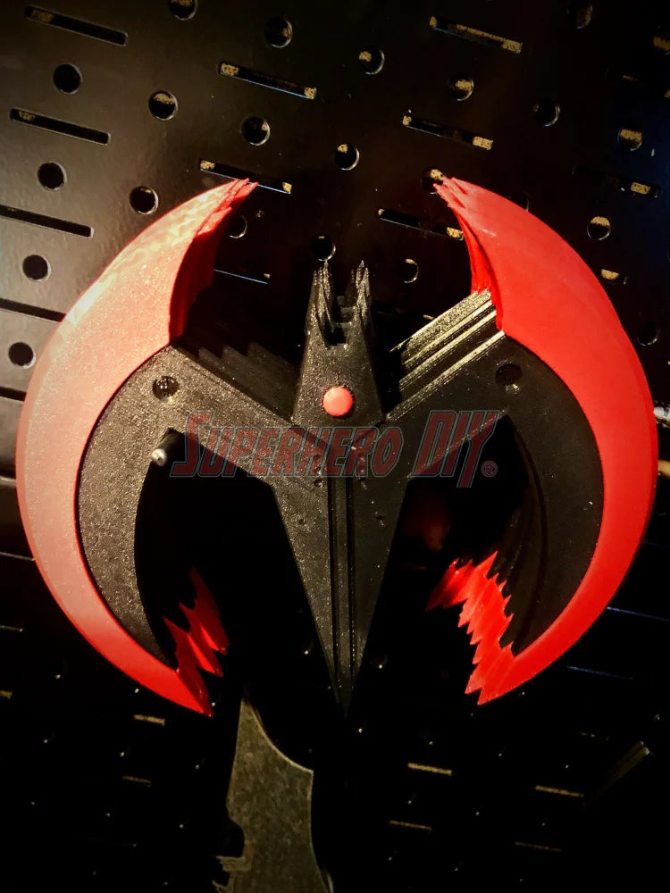 3D-printable Beyond Batarang STL file digital download for cosplay or display, featuring futuristic bat-themed design.